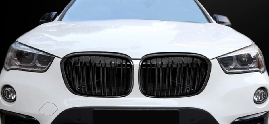 2016-2019 BMW F48/F49 X1 M Style Gloss Black Kidney Grilles