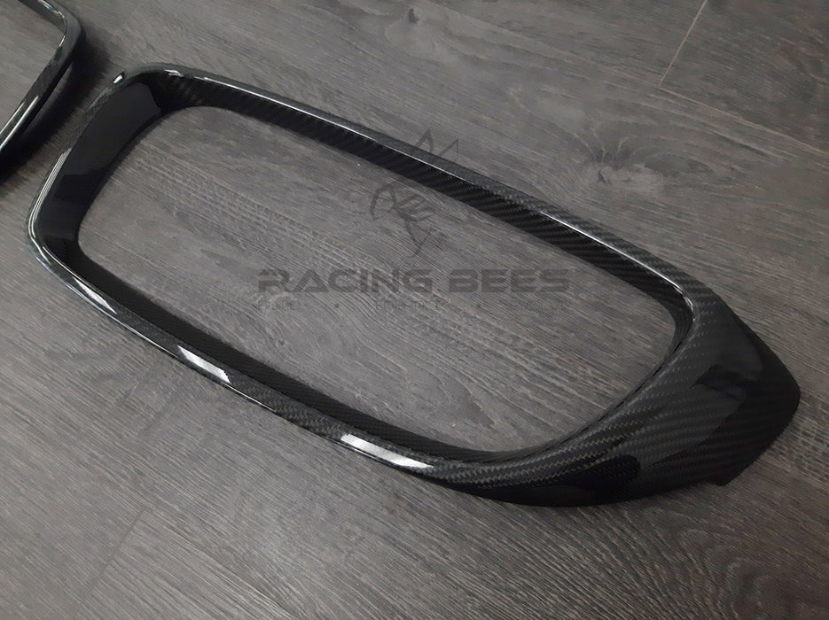 2014-2018 BMW F32/F33/F36/F80/F82 4 Series M Style Front Grille Covers (Carbon Fiber)