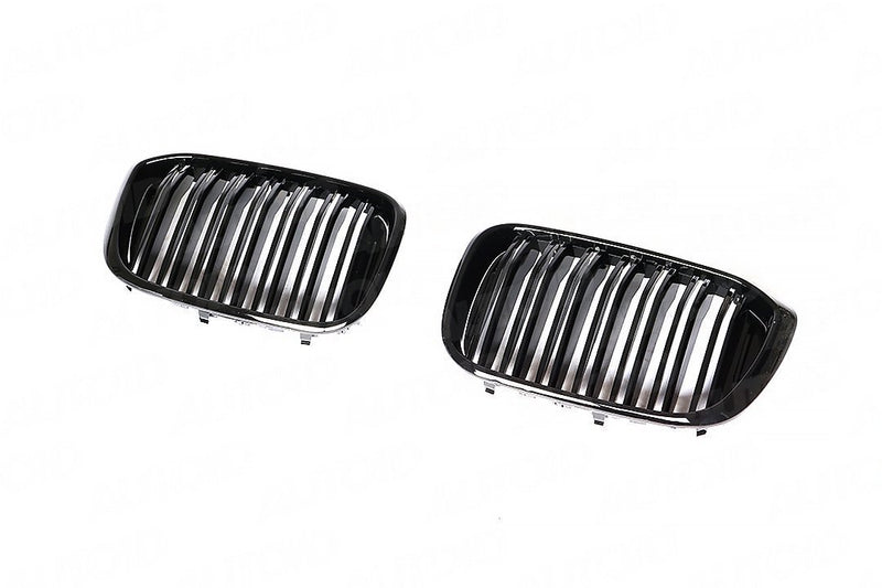 2018-2021 BMW G01/G02 X3/X4 M Style Gloss Black Kidney Grilles