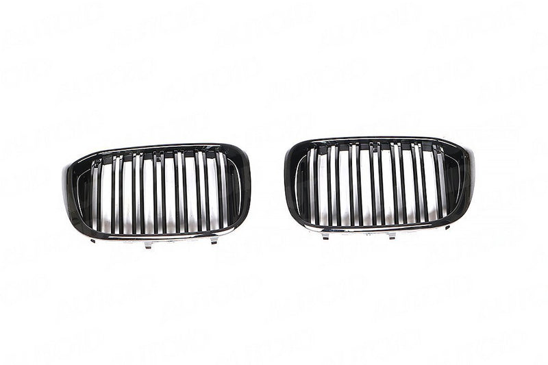2018-2021 BMW G01/G02 X3/X4 M Style Gloss Black Kidney Grilles