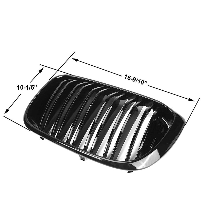 2018-2021 BMW G01/G02 X3/X4 M Style Gloss Black Kidney Grilles