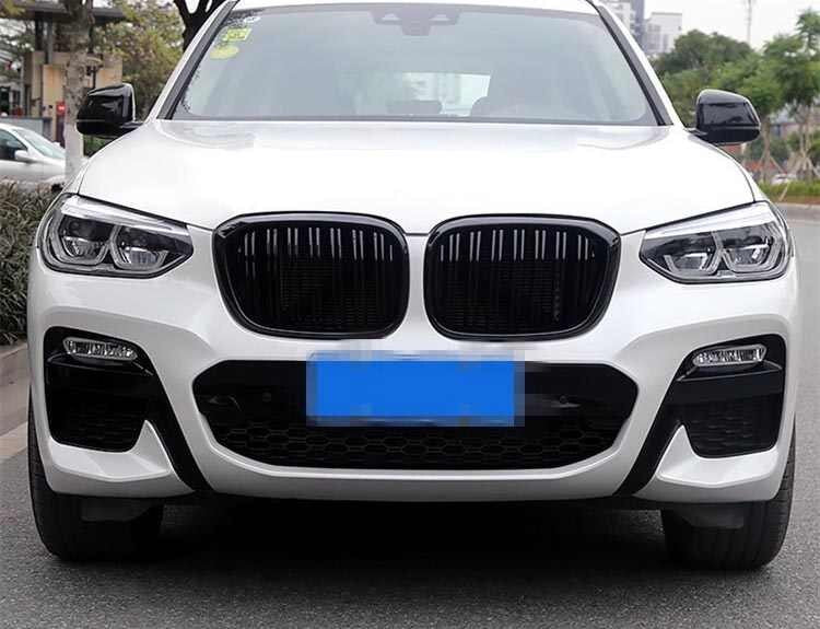 2018-2021 BMW G01/G02 X3/X4 M Style Gloss Black Kidney Grilles