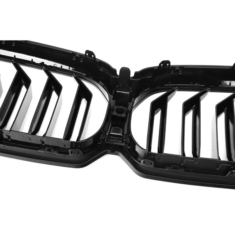 2021+ BMW G30 5 Series LCI M Style Gloss Black Kidney Grilles