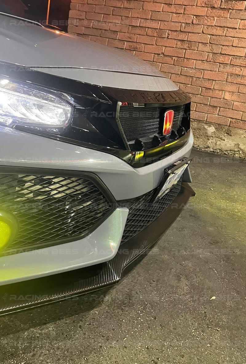 2016-2021 Honda Civic JS Style Front Grille (Black)