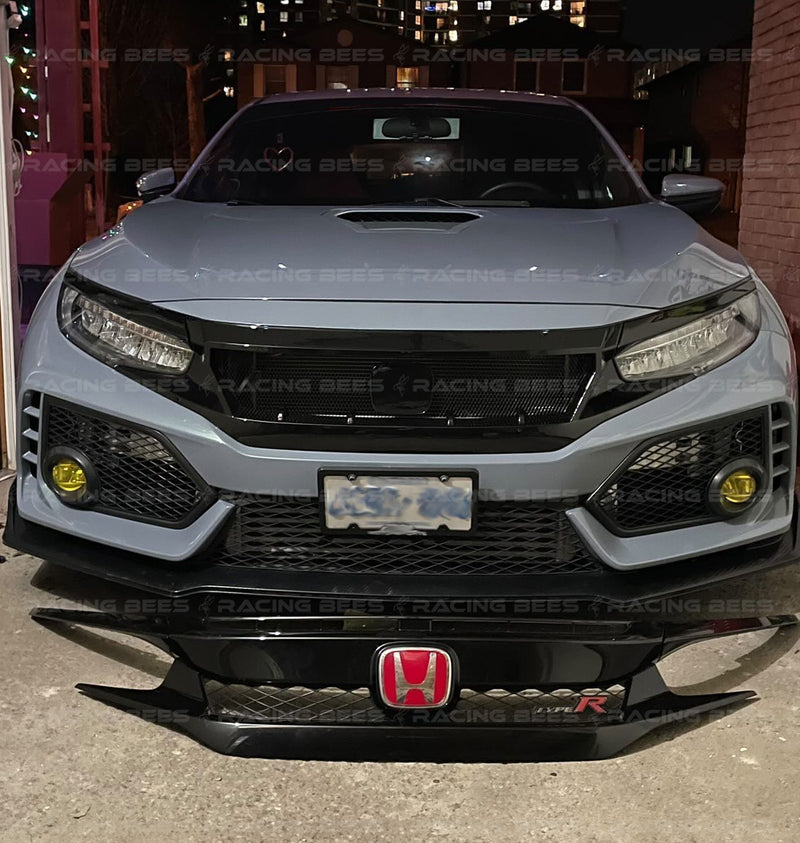 2016-2021 Honda Civic JS Style Front Grille (Black)