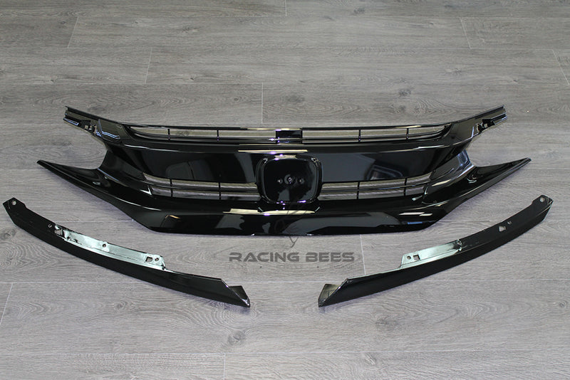 2016-2018 Honda Civic Si OEM Style Front Grille (Black)