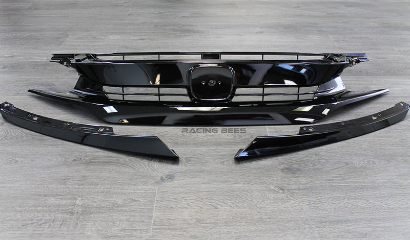 2016-2018 Honda Civic Si OEM Style Front Grille (Black)
