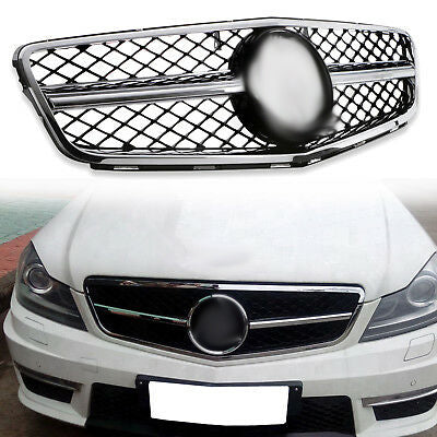2012-2014 Mercedes-Benz C Class AMG Style Grille (Chrome)