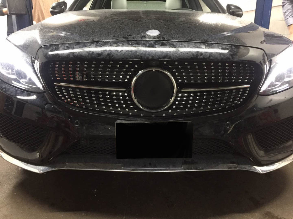 2015-2018 Mercedes-Benz C Class Diamond Style Front Grille