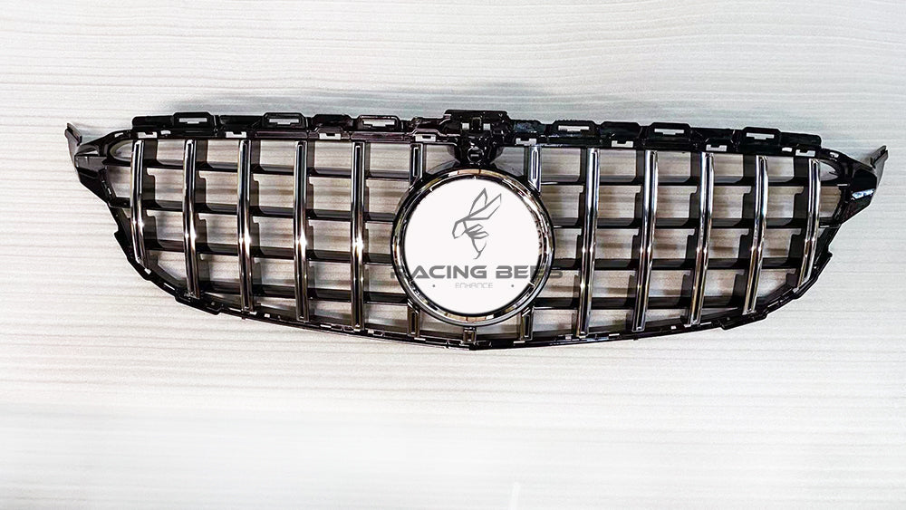 2015-2018 Mercedes-Benz C Class GT Style Front Grille (Silver)