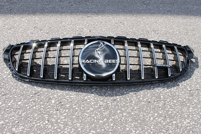 2019-2020 Mercedes-Benz C63/C63S GT Style Front Grille (Gloss Silver)