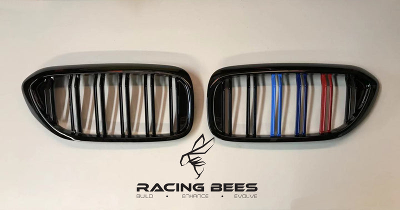2017-2019 BMW G30 5 Series M Style Tri-Colour Kidney Grilles
