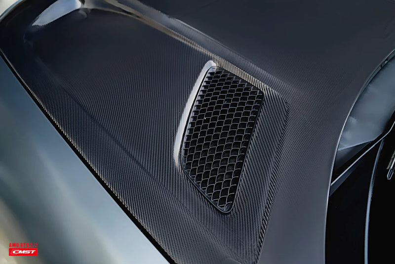 2015+ Mercedes AMG GTS/GTC/GTR CMST Black Series Style Hood (Carbon Fiber)