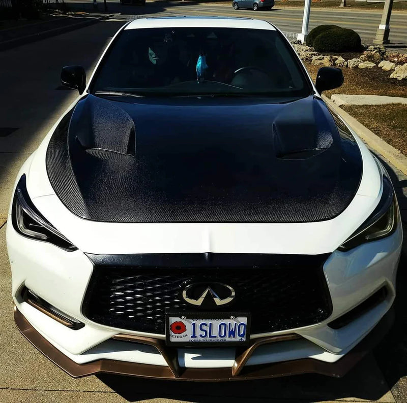 2017-2022 Infiniti Q60 CMST Hood (Carbon Fiber)