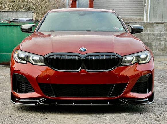 2019+ BMW G20 3 Series MX Style Front Bumper Lip (Black)
