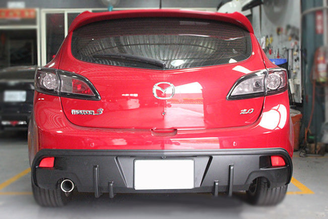 2013-2014 Mazda 3 Hatchback MP Style Dual Exit Rear Lip Diffuser