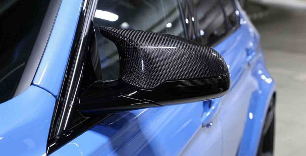 2015-2018 BMW F80/F82/F87C M2C/M3/M4 M Style Replacement Mirror Caps (Carbon Fiber)