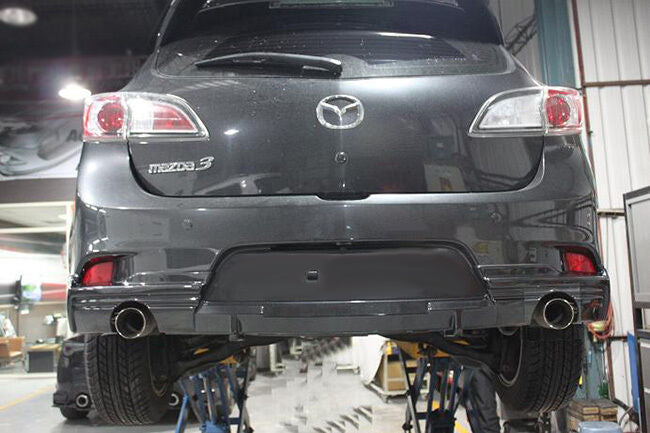 2013-2014 Mazda 3 Hatchback K Style Dual Exit Rear Lip Diffuser