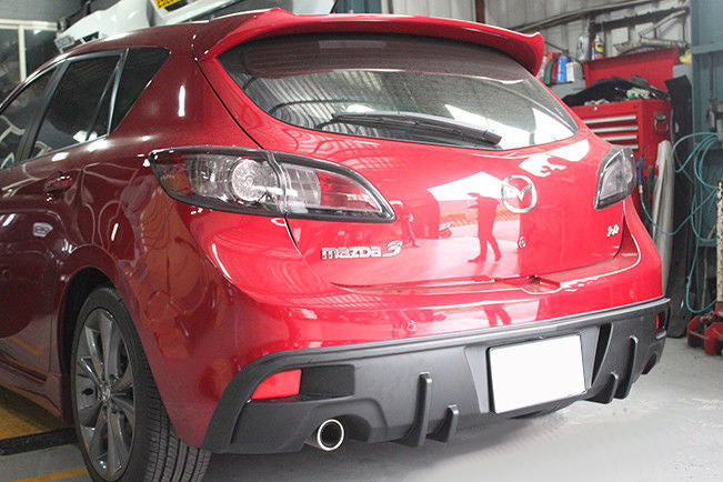2013-2014 Mazda 3 Hatchback MP Style Dual Exit Rear Lip Diffuser