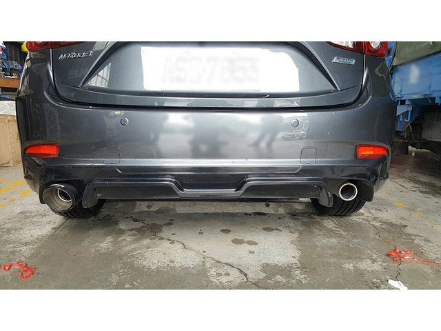 2017-2018 Mazda 3 Hatchback MK Style Rear Lip Diffuser