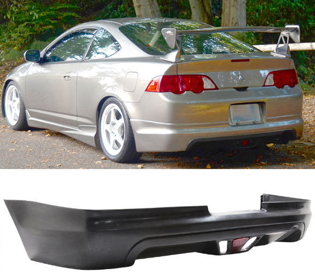 2002-2004 Acura RSX Mugen Style Rear Bumper Lip With Third Brake Light LED