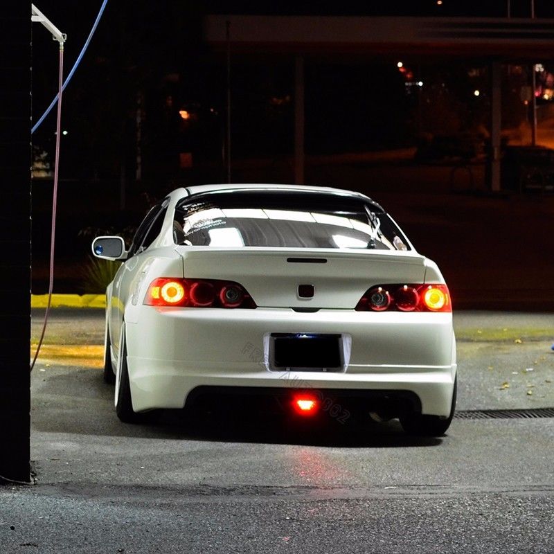 2002-2004 Acura RSX Mugen Style Rear Bumper Lip With Third Brake Light LED