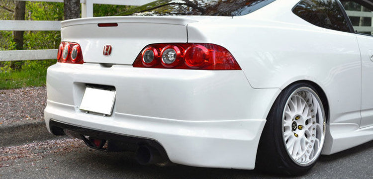 2005-2006 Acura RSX Mugen Style Rear Bumper Lip With Third Brake Light LED