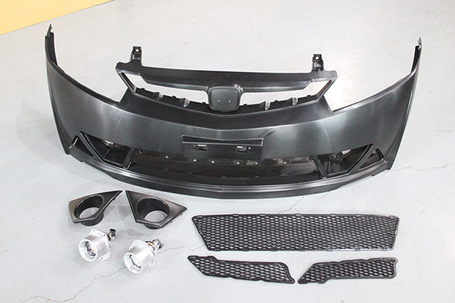 2006-2011 Honda Civic Sedan Mugen RR Style Front Bumper Conversion