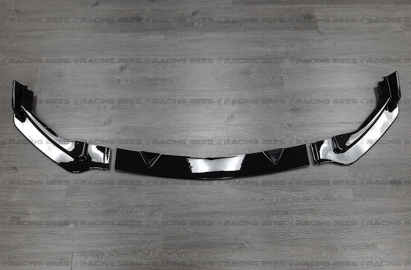 2014-2017 Infiniti Q50 Base ST Style Front Bumper Lip (Black)