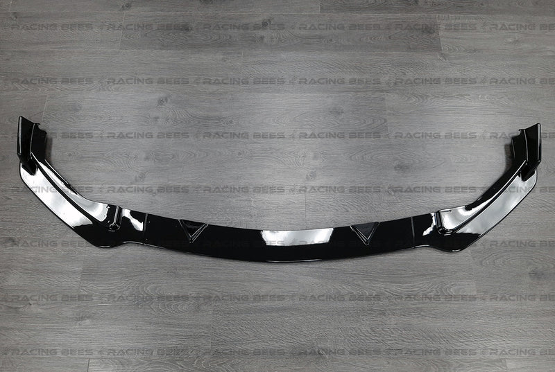 2014-2017 Infiniti Q50 Base ST Style Front Bumper Lip (Black)