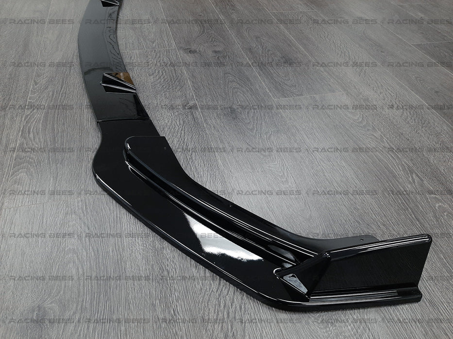 2014-2017 Infiniti Q50 Base ST Style Front Bumper Lip (Black)