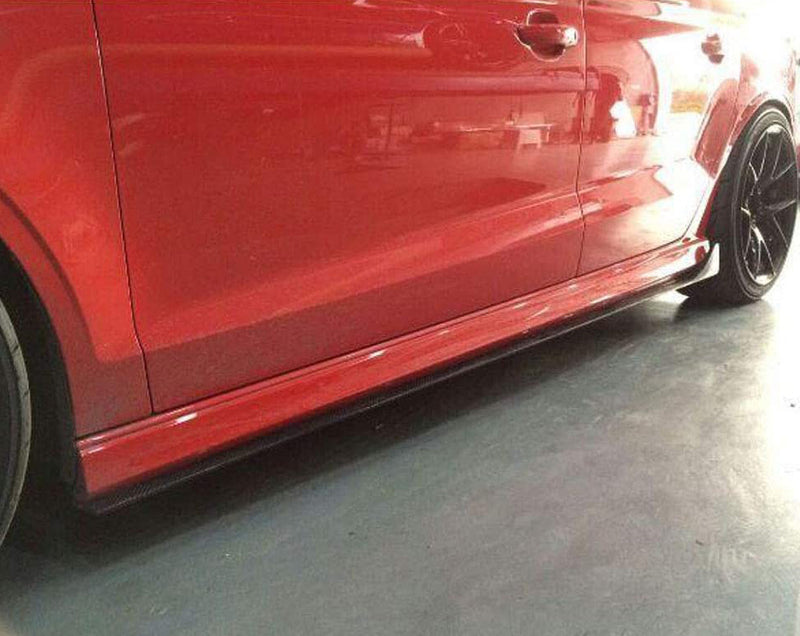 2014-2020 Audi 8V A3 S-Line/S3 Models RS Style Side Skirts (Carbon Fiber)