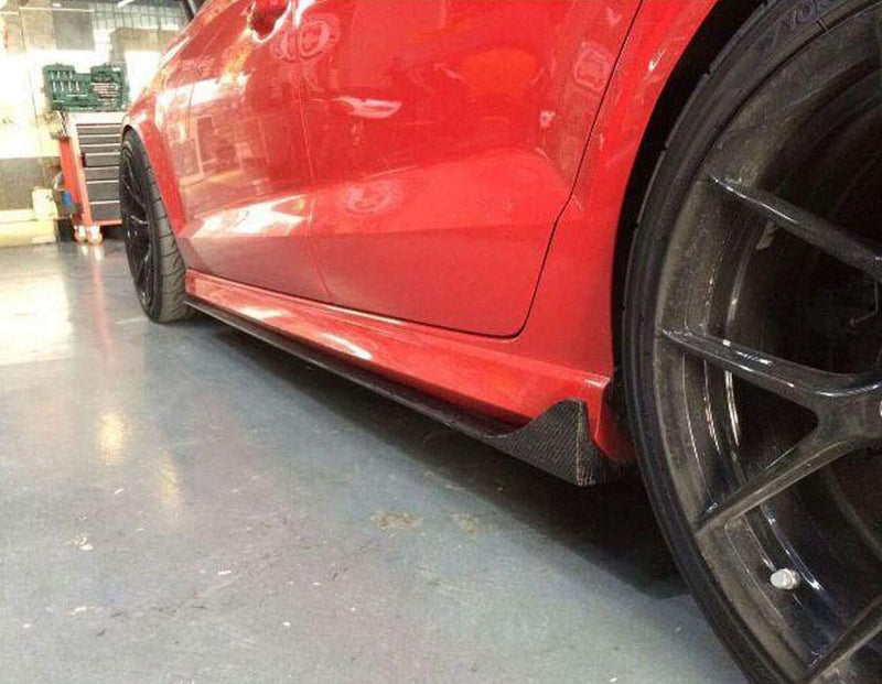 2014-2020 Audi 8V A3 S-Line/S3 Models RS Style Side Skirts (Carbon Fiber)