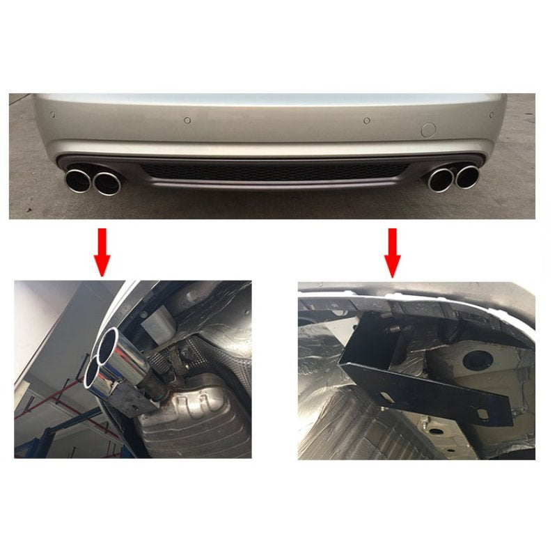 2013-2015 Audi A4 S4 Style Quad Tips (One Pair)