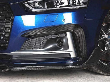 2018-2019 Audi A5 S-Line/S5 S Style Fog Light Trims (Carbon Fiber)
