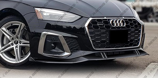 2020-2024 Audi A5/S5 B9.5 AB Style Front Bumper Lip (Black)