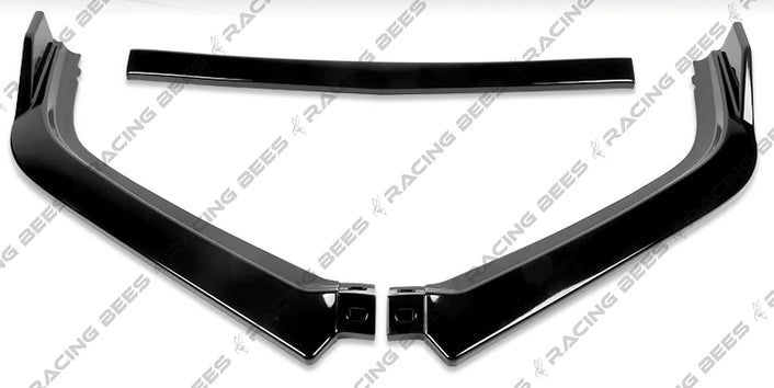 2013-2015 Honda Accord Sedan CS Style Front Bumper Lip (BLACK)