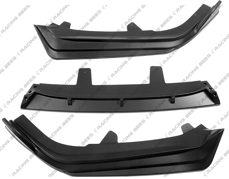 2021+ Honda Accord Sedan V Style Front Bumper Lip (Black)