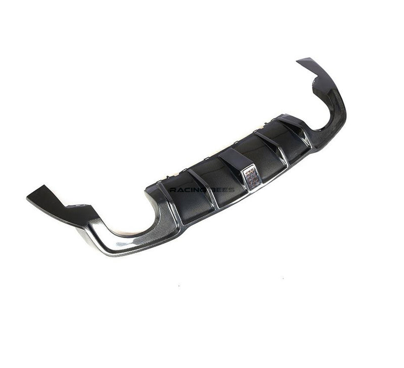 2017-2020 Audi RS3 LRS Style Rear Diffuser + LED (Carbon Fiber)