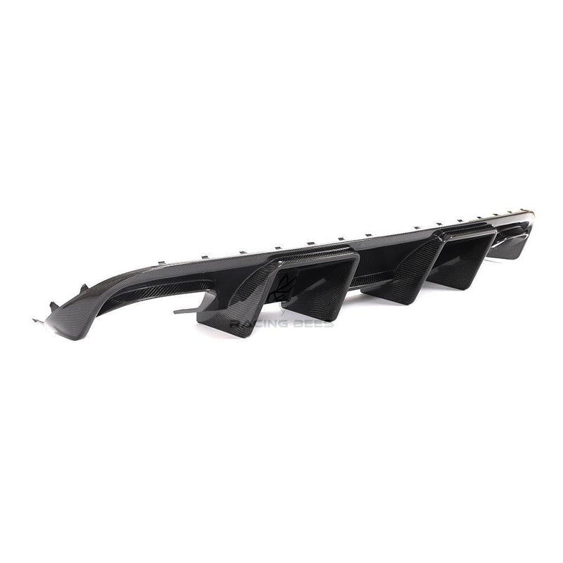 2009-2012 Audi B8 A4 S-Line/S4 RS Style Rear Diffuser (Carbon Fiber)