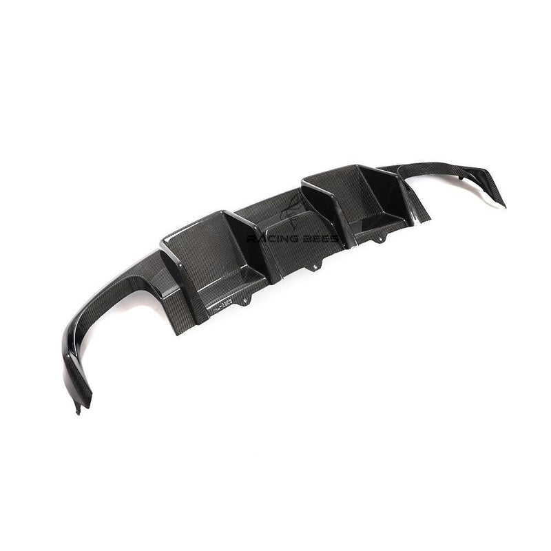 2009-2012 Audi B8 A4 S-Line/S4 RS Style Rear Diffuser (Carbon Fiber)