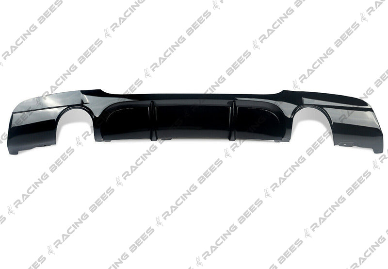 2006-2011 BMW E90 3 Series M Sport Rear Diffuser Dual Outlet (BLACK)