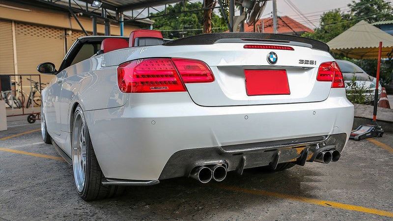 2007-2013 BMW E92/E93 3 Series Coupe/Convertible M Sport Rear Diffuser Quad Outlet (Carbon Fiber)