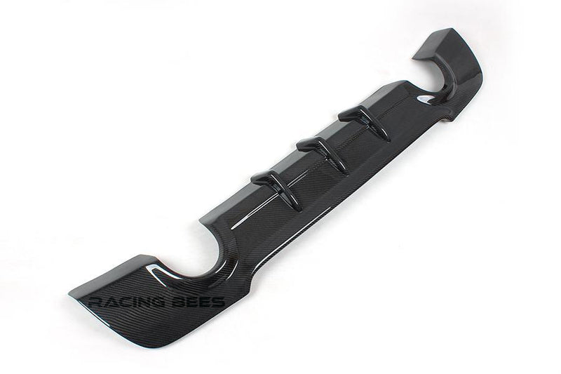 2007-2013 BMW E92/E93 3 Series Coupe/Convertible M Sport Rear Diffuser Dual Outlet (Carbon Fiber)