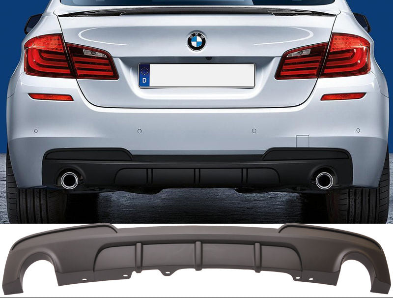 2011-2016 BMW F10 5 Series Rear Diffuser M Performance Style (Dual Outlet)
