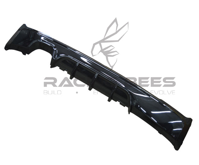 2014-2018 BMW F22/F23 2 Series Gloss Black Rear Diffuser M Performance Style (Single Outlet)