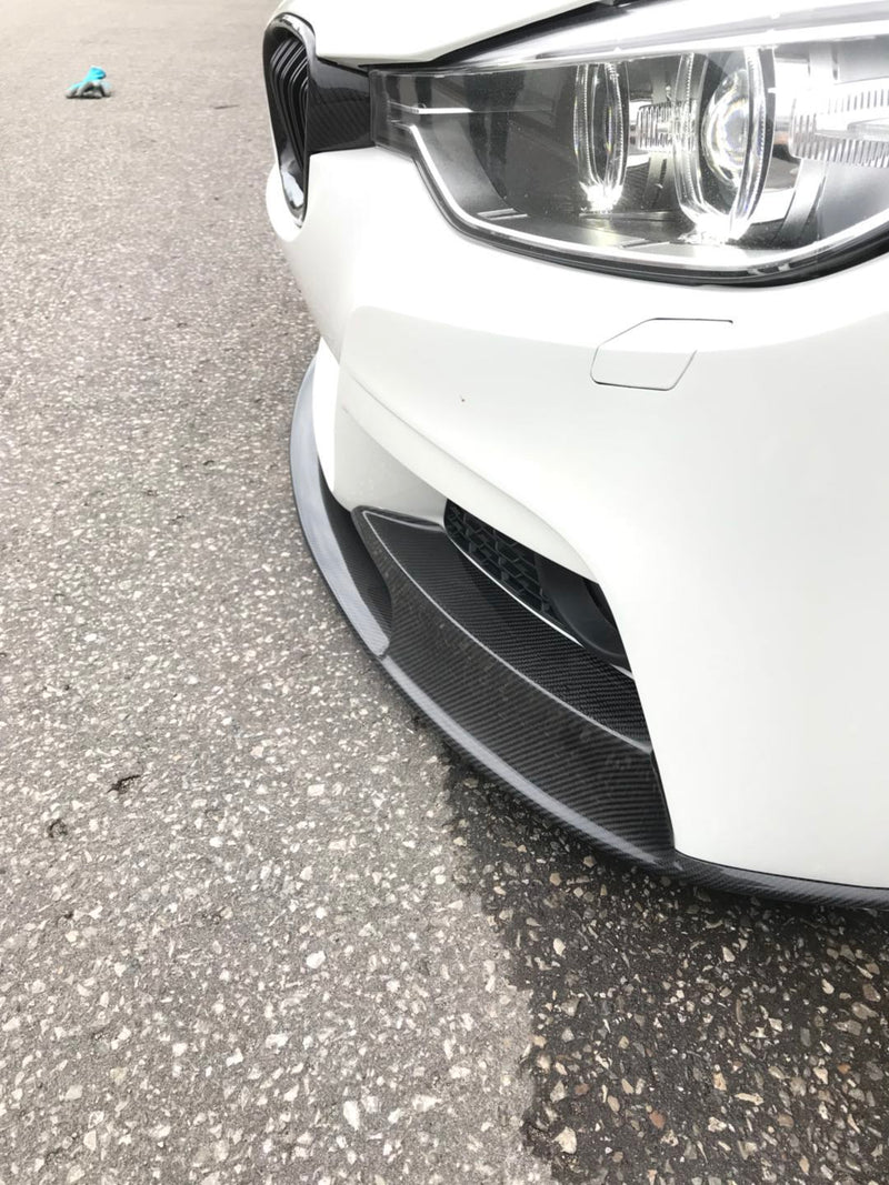 2012-2018 BMW F30 3 Series M-Performance Style Front Bumper Lip (Carbon Fiber)