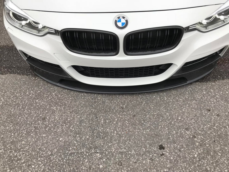 2012-2018 BMW F30 3 Series M-Performance Style Front Bumper Lip (Carbon Fiber)