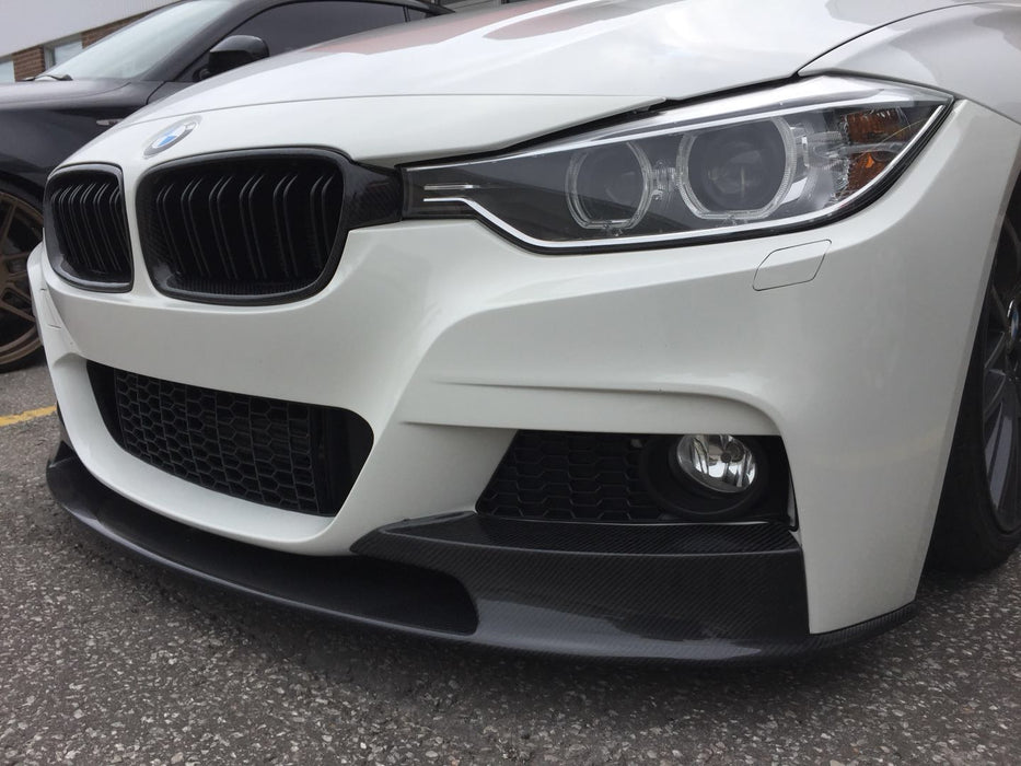 2012-2018 BMW F30 3 Series M-Performance Style Front Bumper Lip (Carbon Fiber)