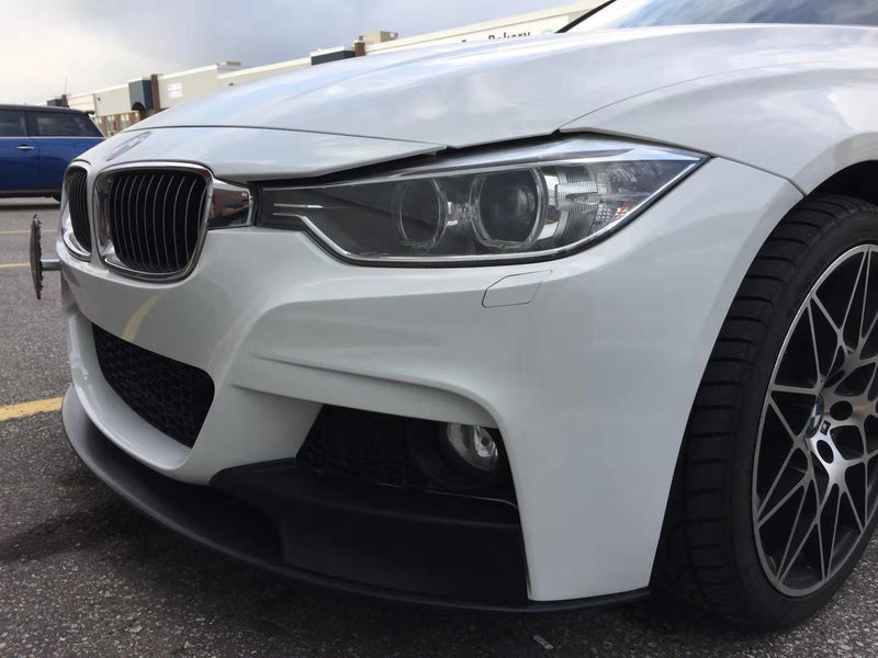 2012-2018 BMW F30 3 Series M-Performance Style Front Bumper Lip (Gloss Black-1 piece)
